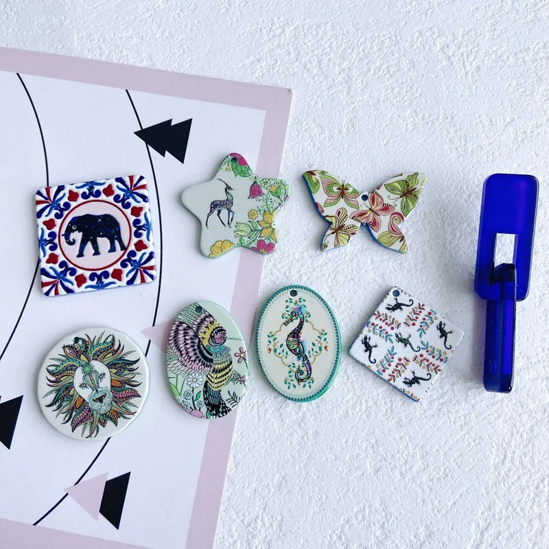 

Аксессуары для ювелирных изделий «сделай сам», оптовая продажа, индивидуальные рельефные серьги в виде слона, бабочки, аксессуары, материал...