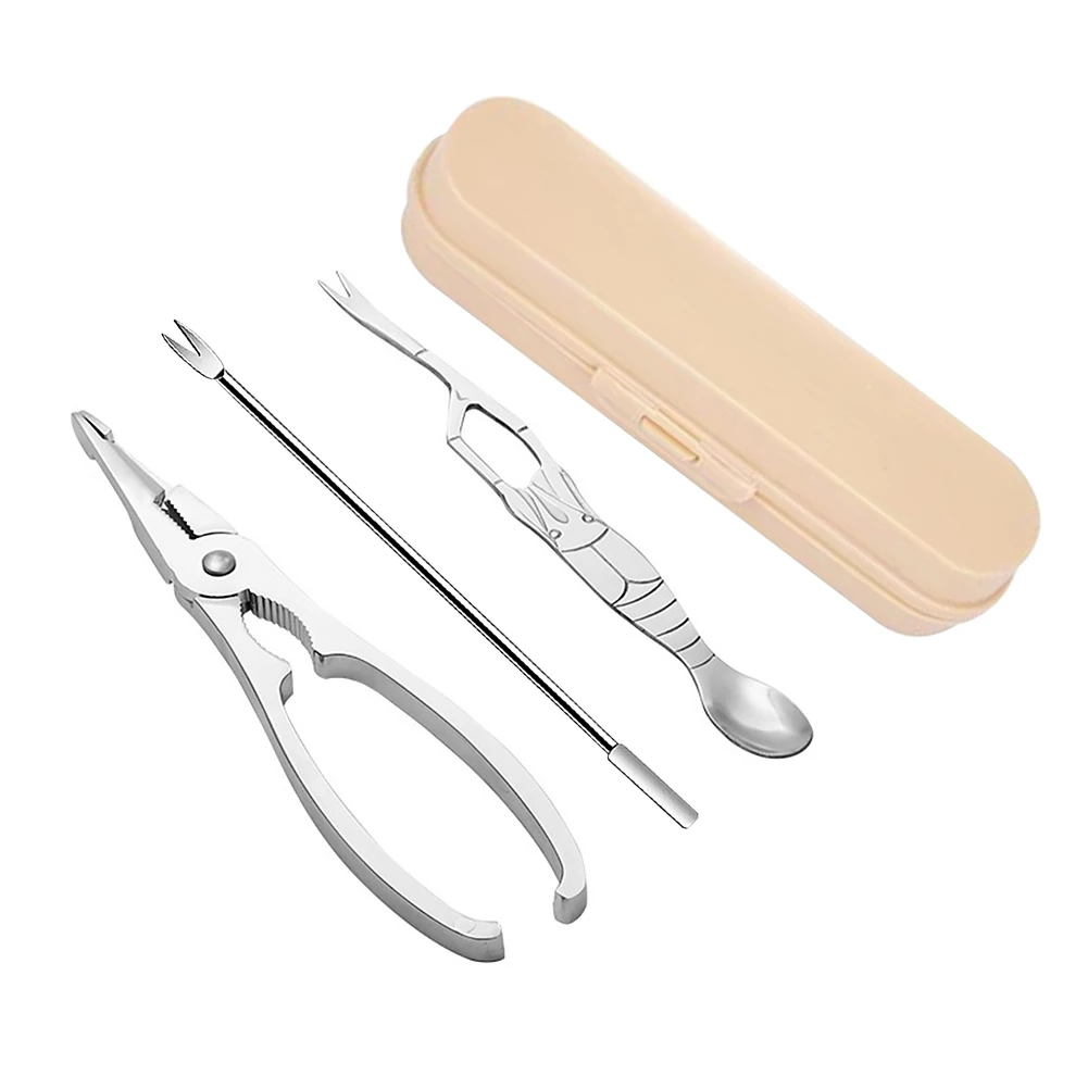 

Набор инструментов для кухни, зажим для дома, ложка, карабин, моллюсков, из нержавеющей стали, с коробкой