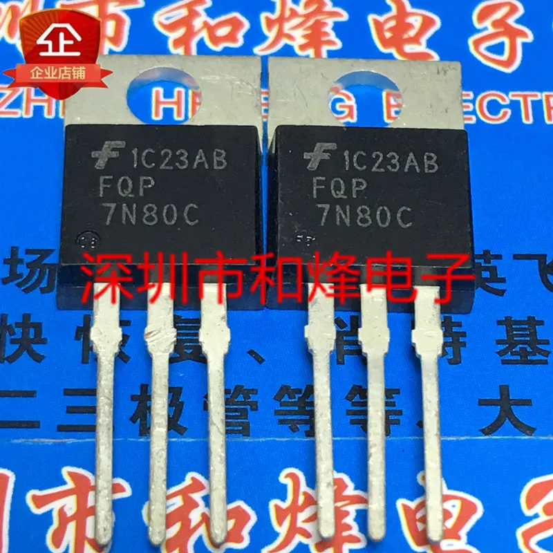 

5 шт.-10 шт. FQP7N80C TO-220 7A 800V Новый и оригинальный на складе