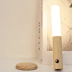 Портативный Беспроводной магнитный настенный светильник для коридора, светодиодная лампа с автоматическим датчиком движения, Интеллектуальный сенсор, зарядка через USB