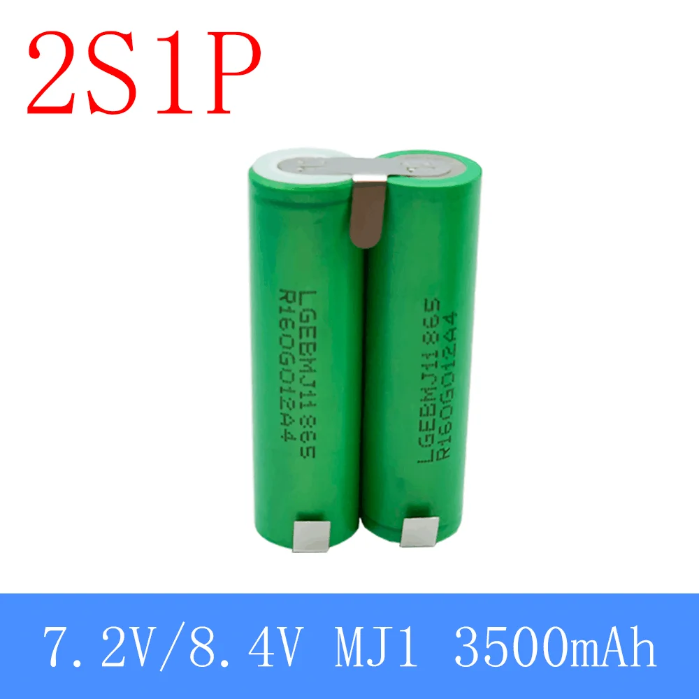 

2s1p 1s3p 3s2p 4s2p 5s2p 8.4v 3.7V 10.8V 16.8v 18V MJ1 Battery Pack 18650 3500 MAh Battery for 18V Screwdriver Battery