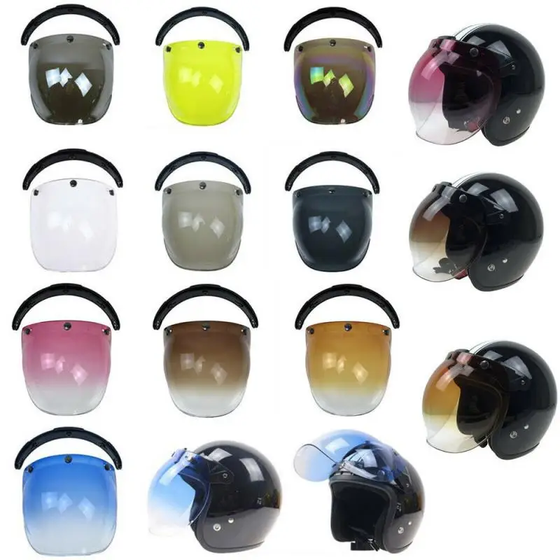 Bubble Shield Anti Fog Visor For Bonanza Gringo Biltwell Motorcycle Helmets Motorcycle Equipments & Parts