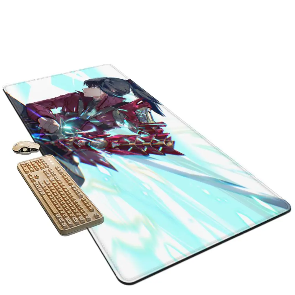 Фото X_xenoblade C_chronicles Коврик для мыши 1200x600 Резиновый высококачественный коврик для киберспорта Коврик для мыши 4 мм Супер большая клавиатура Большой настольный коврик №2