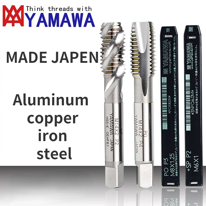 

YAMAWA HSSE M1-M30 Containing Cobalt Aluminum and Copper Iron Steel Exclusive Use Metric Spiral Fluted Tap Machine Screw