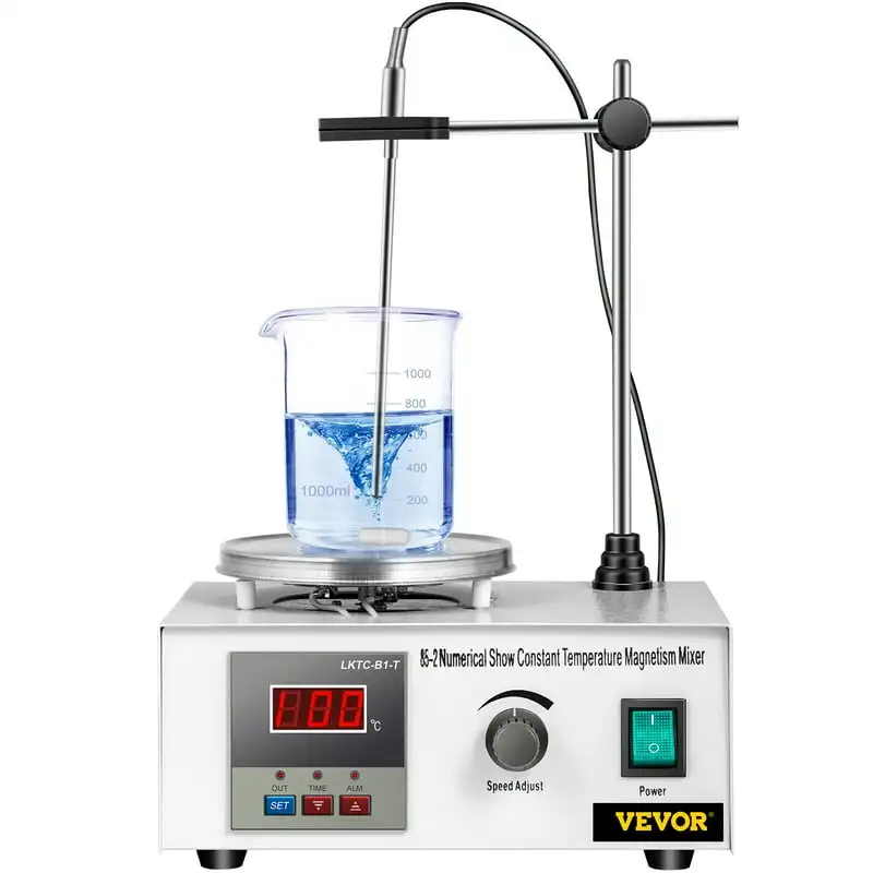 

Stirrer With Heating Plate Digital Hotplate Mixer Stir Bar 1000ml