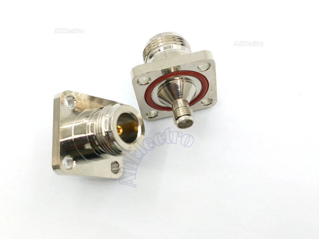 20 шт. медный радиочастотный соединитель типа N Мама в гнездо SMA фланцевая