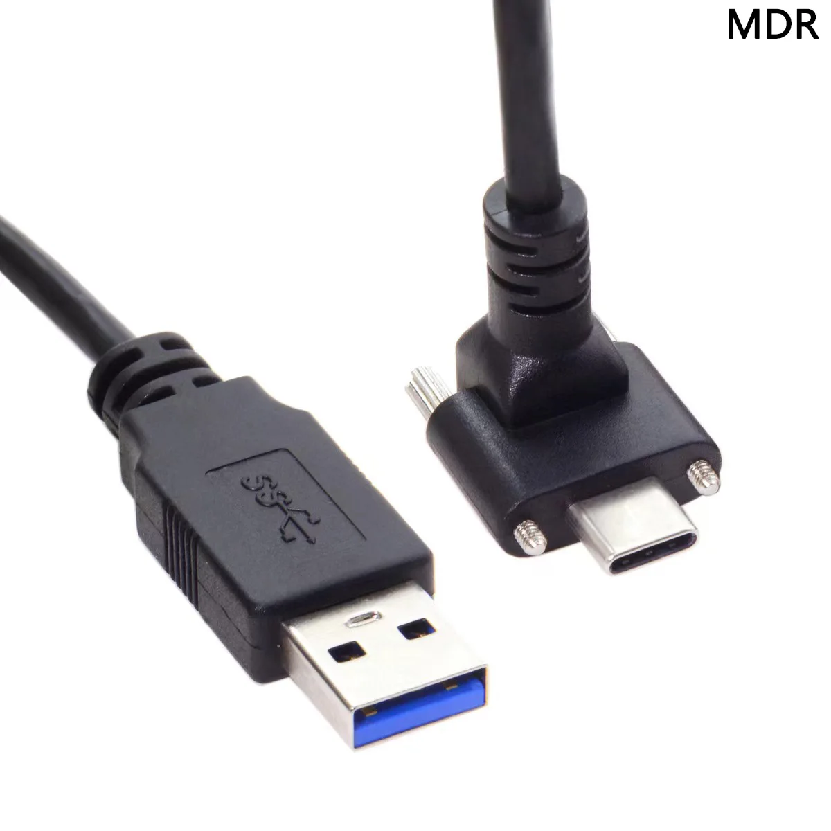 Кабель передачи данных со штекером USB 3 1 типа C и двойным винтом 90 градусов