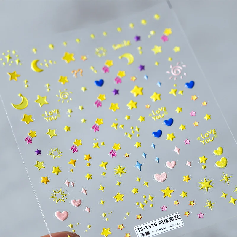 

Ferritin new process three-dimensional thin transparent nail enhancement sticker back glue nail sticker cartoon nail enhancement