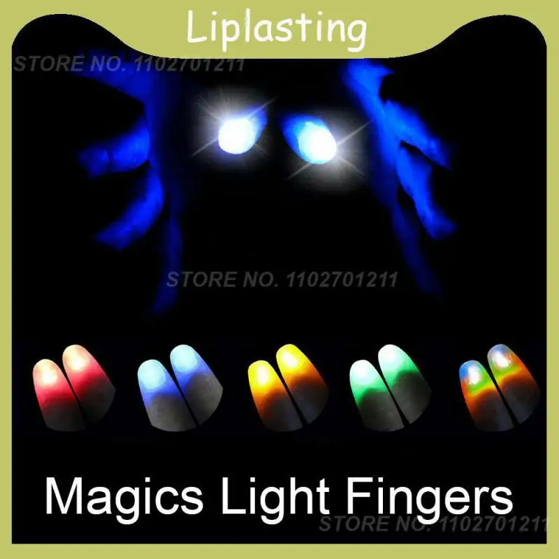

2pcs Thumbs Led Light up Toys Kids Magical Trick Props Funny Flashing Fingers Fantastic Glowing Toys Children Luminous Gifts