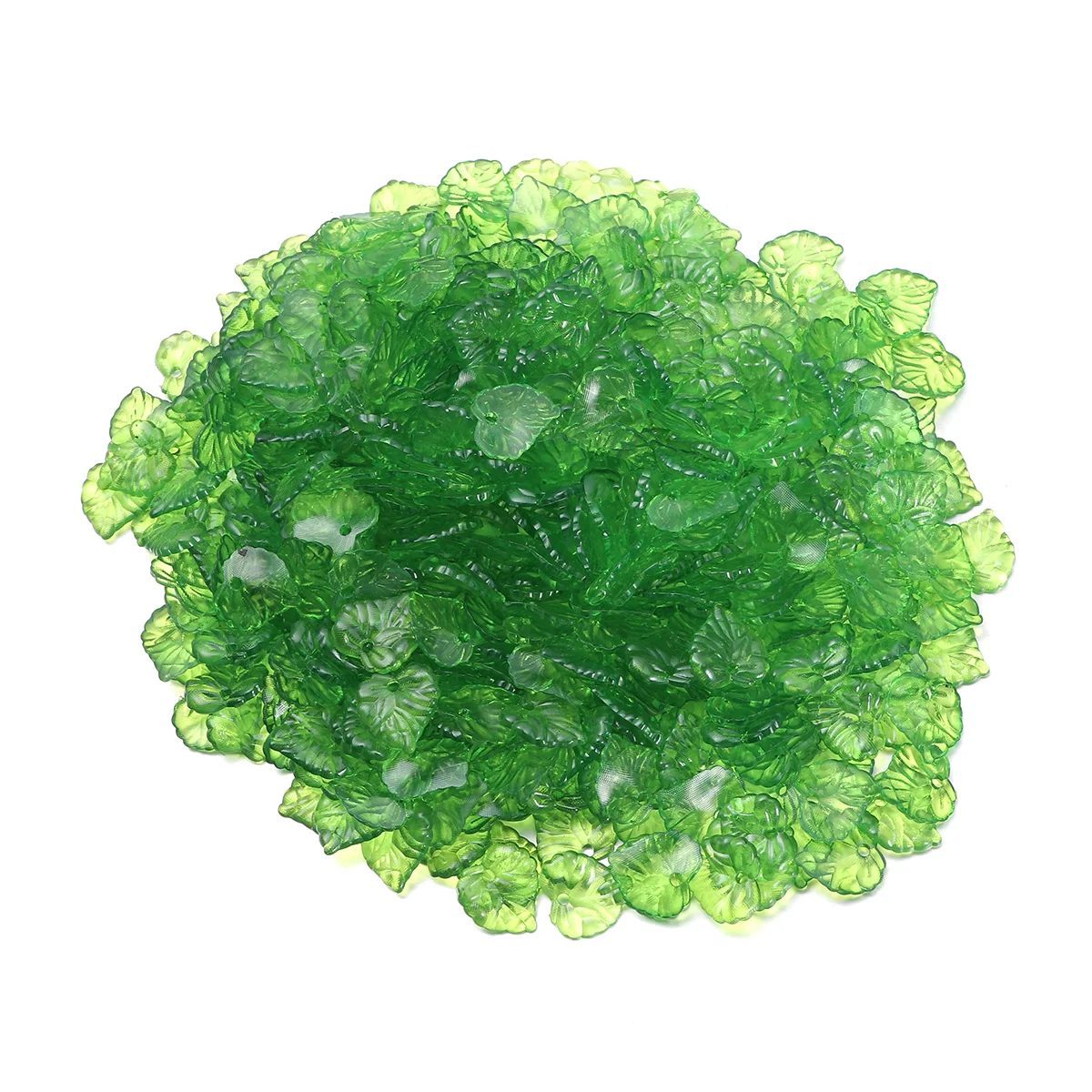 

Leaf Acrylic Beads Jewelry Accessories Diy Making Beaded Charms Greenfrosted Necklaces Pendants Decors Leafs Transparent Mosaic