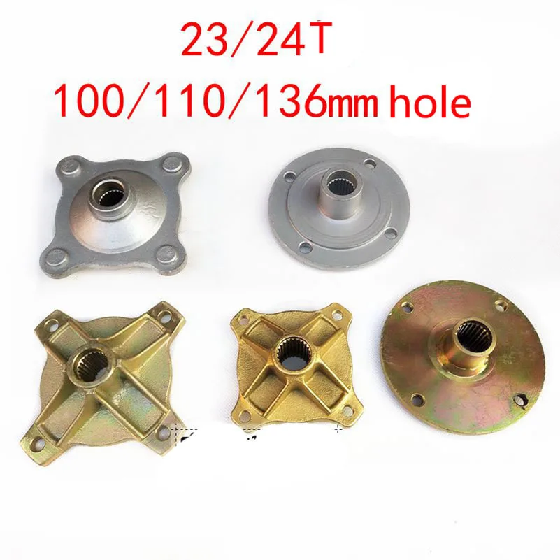 Ступица заднего колеса 23T 24T 110*4 STUD M10 подходит для ATV 110cc 125cc 150cc Go Kart тележка гольфа