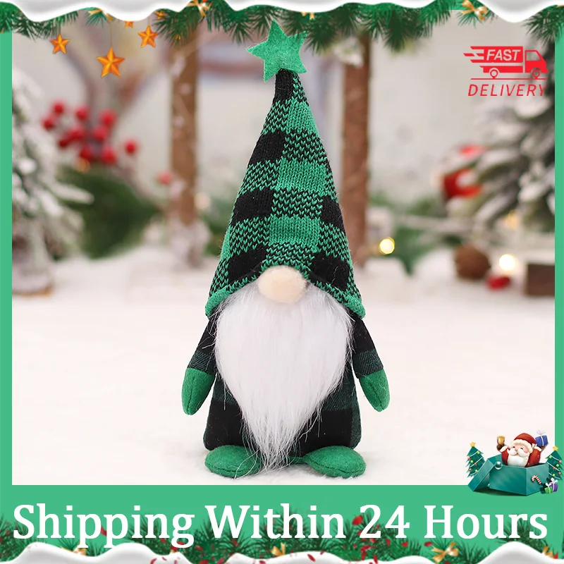 

Новинка 2023, рождественские безликие куклы, рождественские украшения для дома, рождественские украшения с изображением Санты новогодние по...