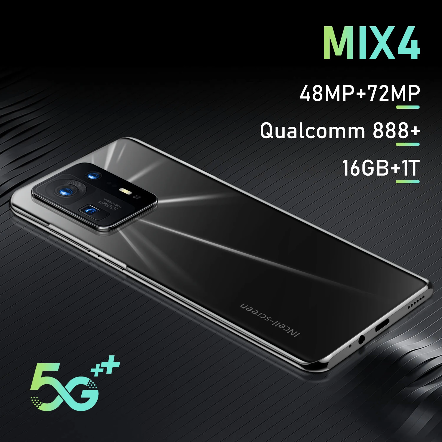 

MIX4 смартфон с 5,5-дюймовым дисплеем, ОЗУ 16 ГБ, ПЗУ 1 ТБ, 2022 мАч, 48 Мп + 72 МП