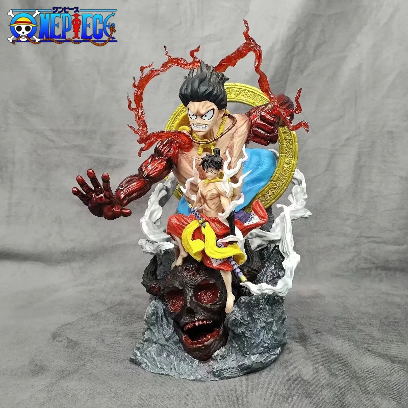 

30 см аниме фигурка One Piece Gk горящий ветер Обезьяна D. Luffy может изменить фигуру из ПВХ, декоративная статуя, модель, детская игрушка