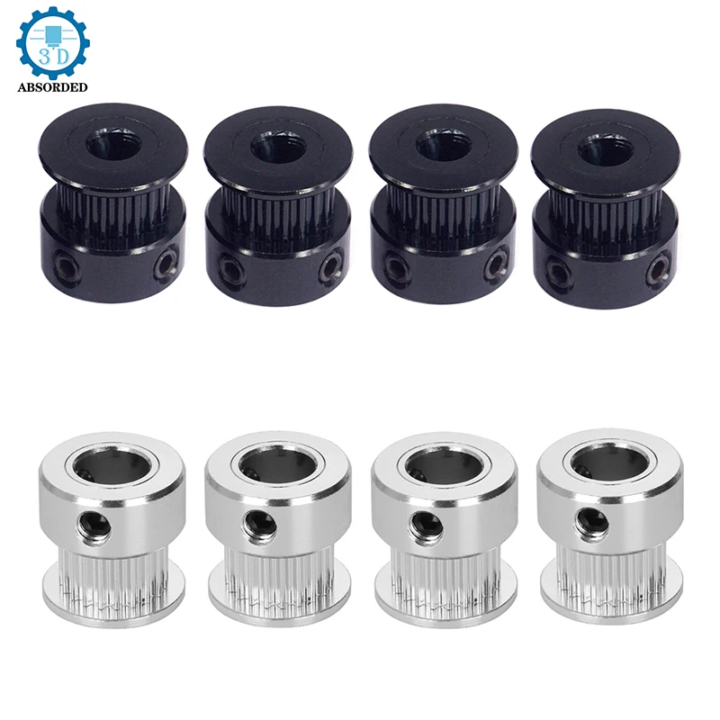 1/2/5PCS 16/20 Teeth Aluminum Synchronous Gear Wheel Screw Bore 5mm 8mm GT2 Belt Width 6mm 3D Printer Part 2GT Timing Pulley - купить по