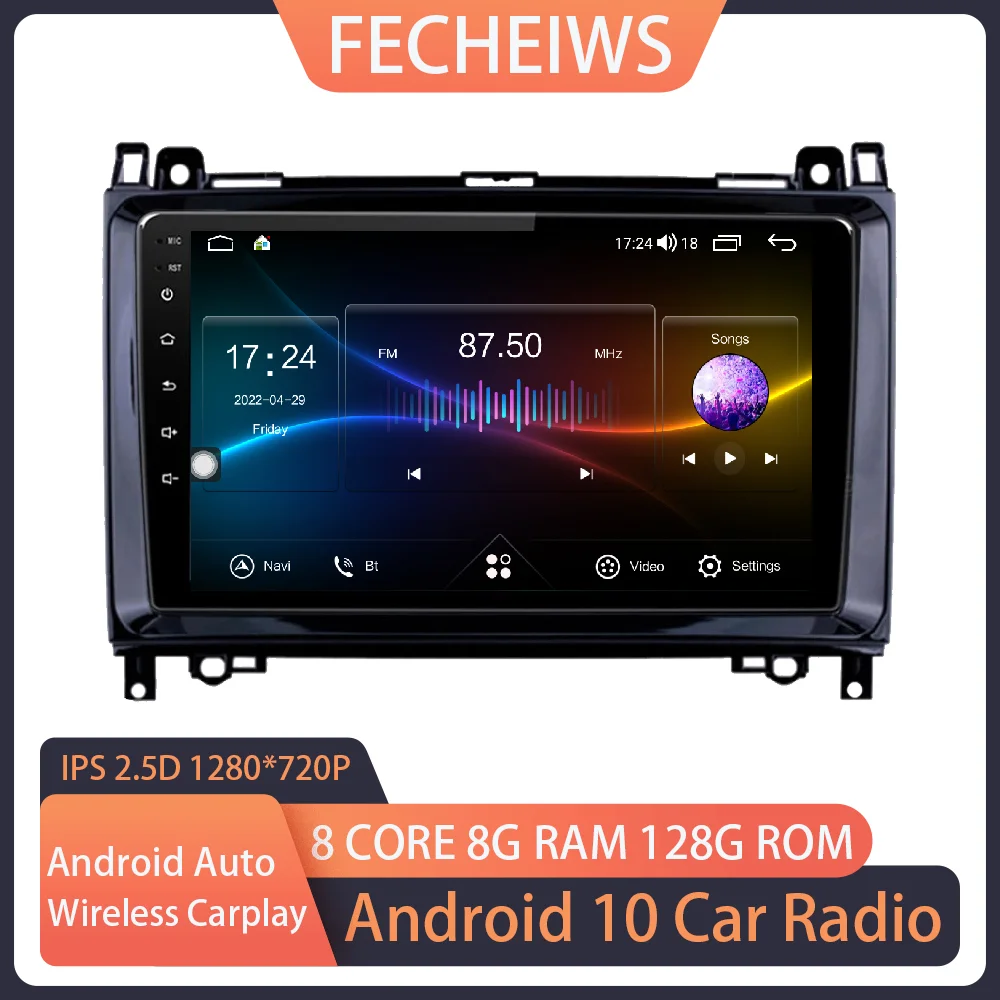 

Android 10 для Mercedes Benz B200 Sprinter W906 W639 AB Class W169 W245 автомобильное радио DSP навигация GPS No 2din мультимедиа 4G ADAS