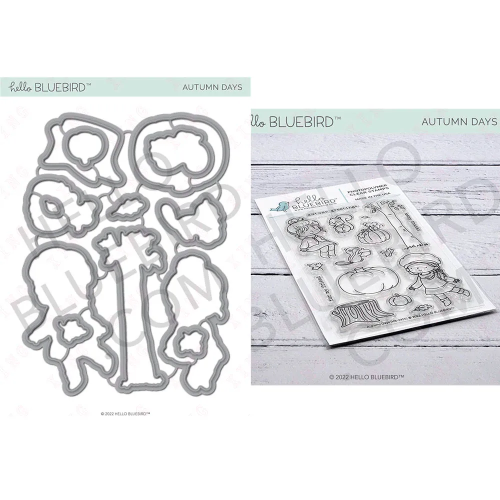 

Christmas Arrival New Metal Cutting Dies Stamps Set Autumn Days Mold 2022 Diy Scrapbook Album Craft Decoration Embossed Template