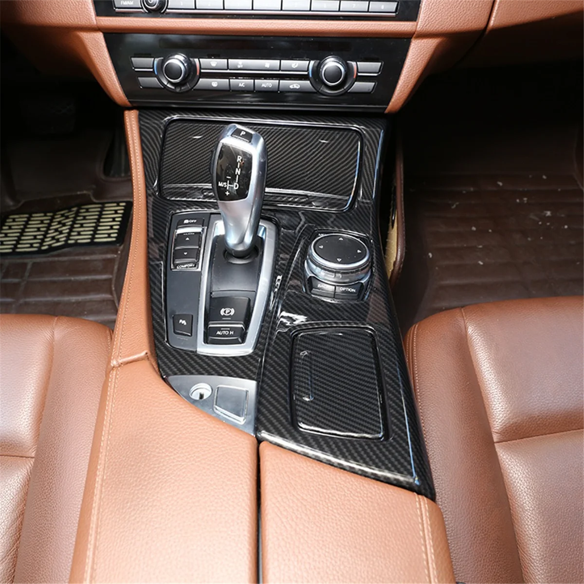 Центральная консоль для BMW 5 Series F10 2011-2017 LHD аксессуары интерьерные (ABS углеродное