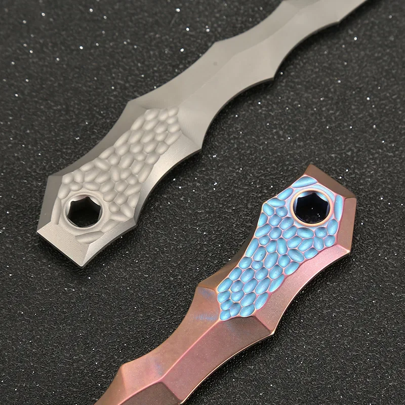 Фото EDC титановые бусины A Kinife, подвеска, украшения, ожерелье, браслет, снаряжение для кемпинга, EDC инструменты №2