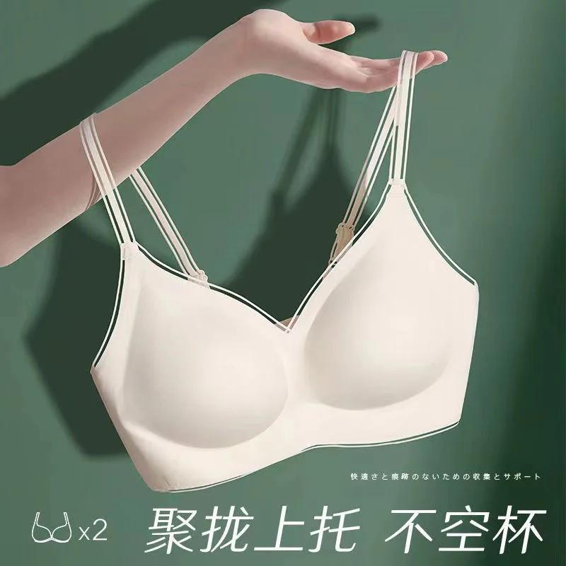 

Нижнее белье женское из нержавеющей стали, пикантное тонкое дышащее нижнее белье с кольцами для маленькой груди, для занятий спортом, с красивой спиной, большого размера