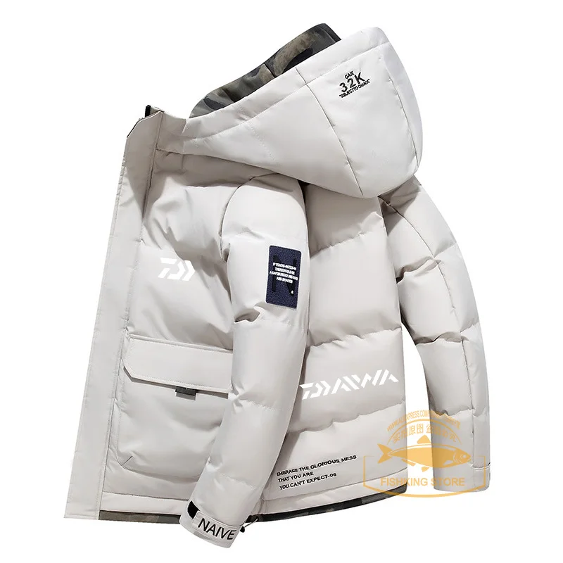 

Winter DAIWA Fishing Clothing High Quality Outdoor Sports Waterproof Down Jacket Thickened Warm Jacket Windproof Camping Jacket