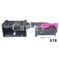 1 set 18p 1 1355154 1 car power amplifier adapter automotive instrument panels cable harness unsealed socket 5q0972718a