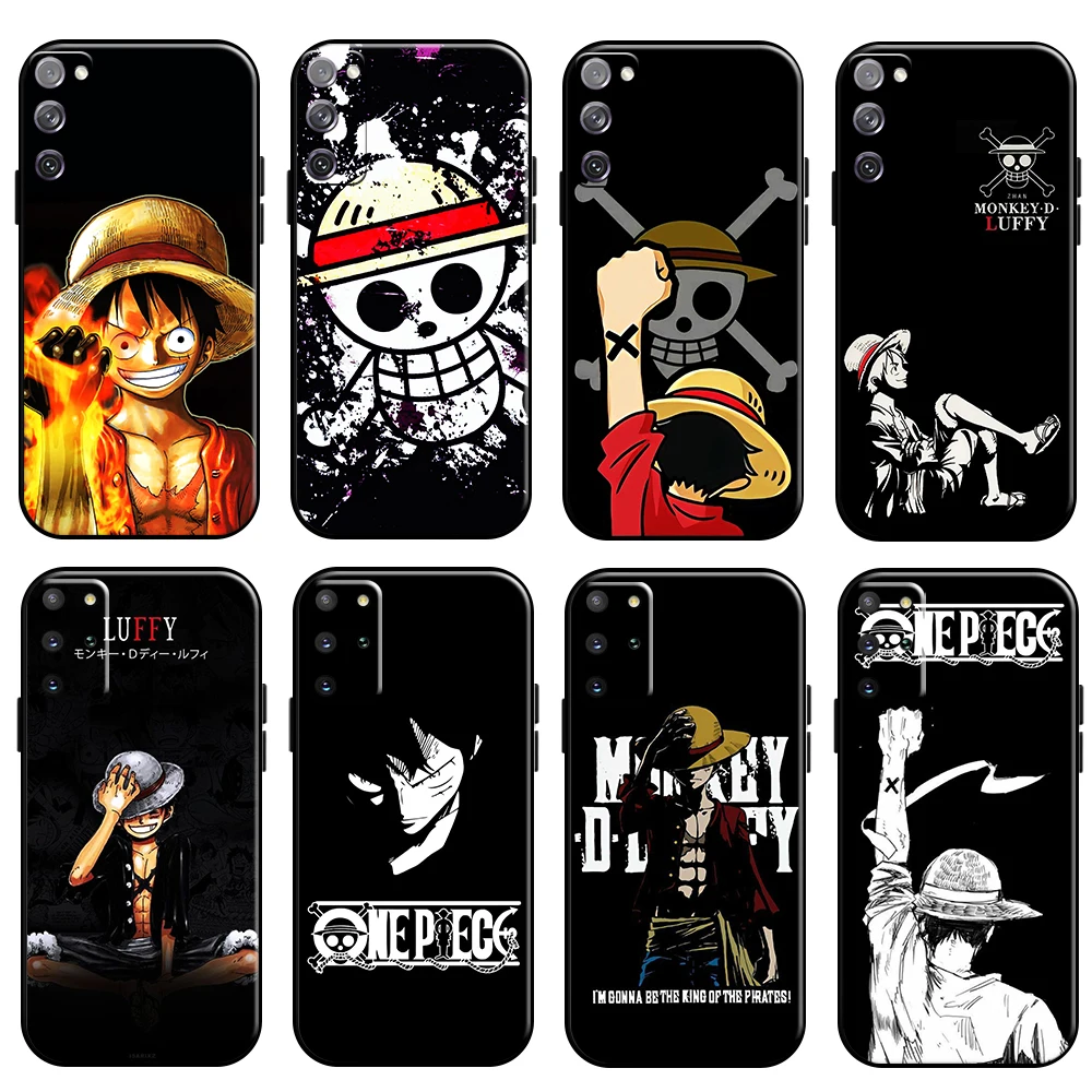 

Anime One Piece Luffy Phone Case For Samsung Galaxy S22 S21 S20 Ultra FE 5G S10 10E S9 Plus Lite Liquid Silicon Coque Back