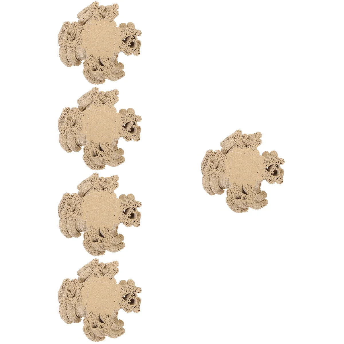 

250 pcs Decorative Wedding Party Hollow Out Chocolate Wrappers Chocolate Holders Cups Cupcake Wrappers