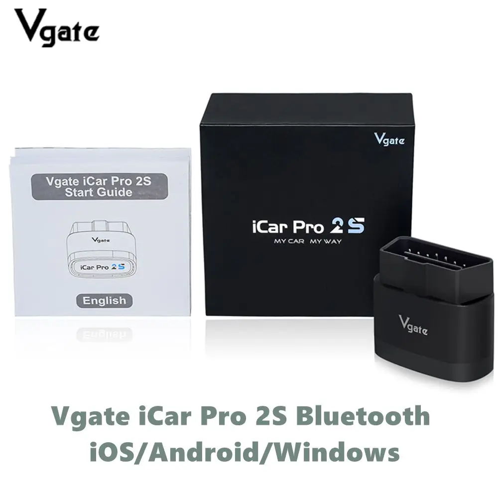 Диагностический инструмент Vgate iCar Pro 2S OBD2 быстрый Bluetooth 5 3 16-контактный адаптер