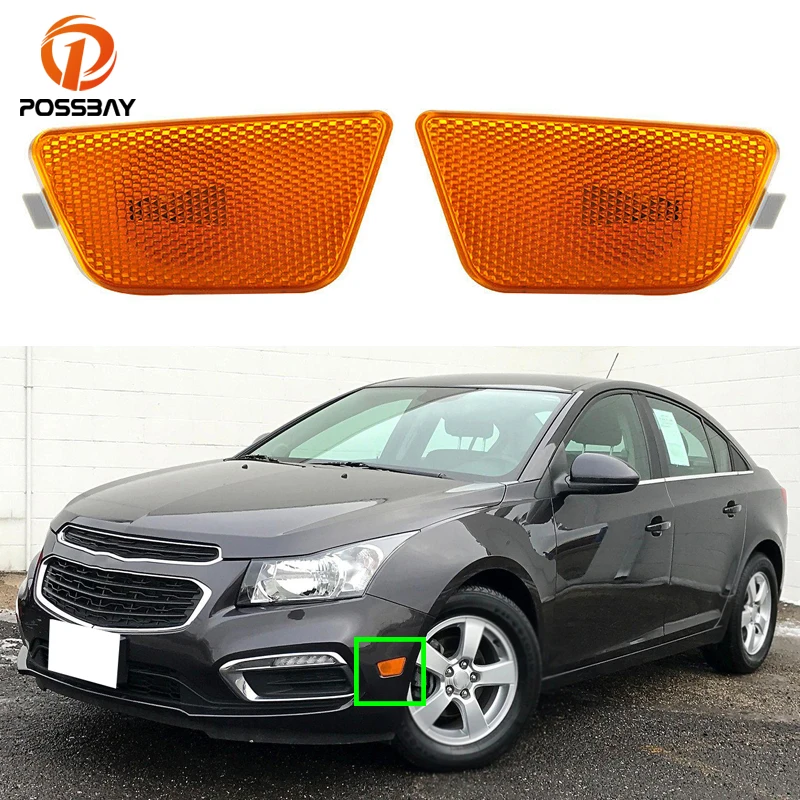 

1 Pair Car Front Yellow Side Marker Lights Amber Warning Lamp for Cruze Diesel L Limited Eco LS LT LTZ Auto Accessories Parts