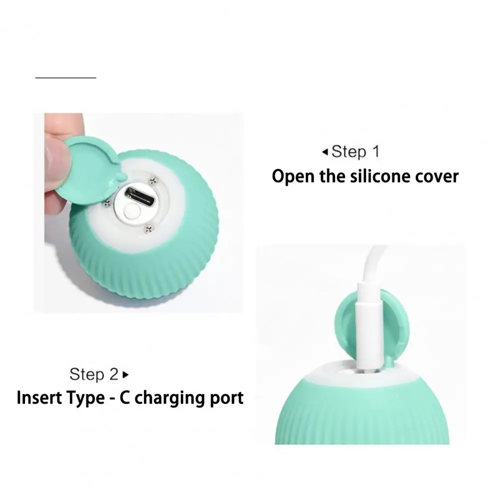 

Dog Ball Toy 1 Set Excellent Safe One-touch Start Automatic Rolling Cat Dog Toy Home Supplies