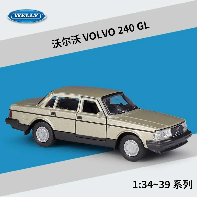 Модель литая автомобиля WELLY 1:36 VOLVO 240 GL модель из металлического сплава детские