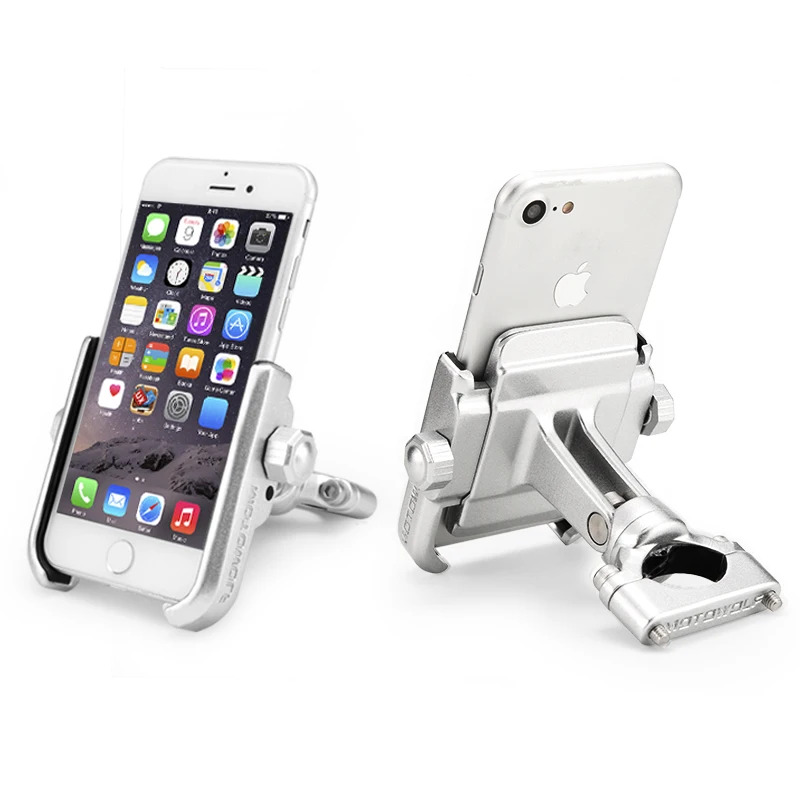 

MOTOWOLF 4-6.5 Inch Aluminum Mobile Stand Bicycle Motowolf Motorcycle Phone Holder For Outdoor Riding