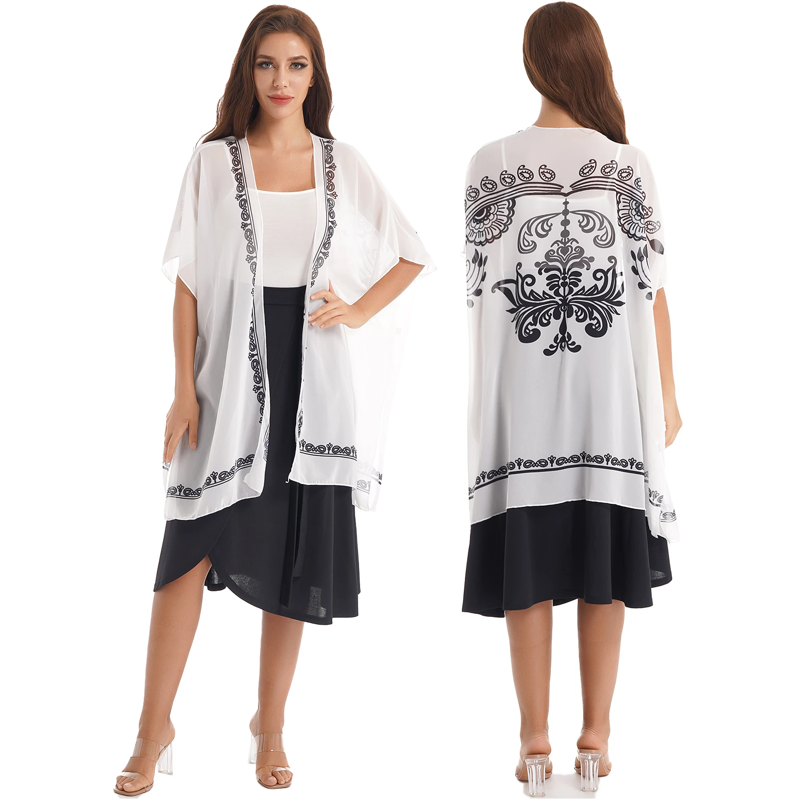 Накидки для бикини Женский полупрозрачный купальник накидки пляжная одежда