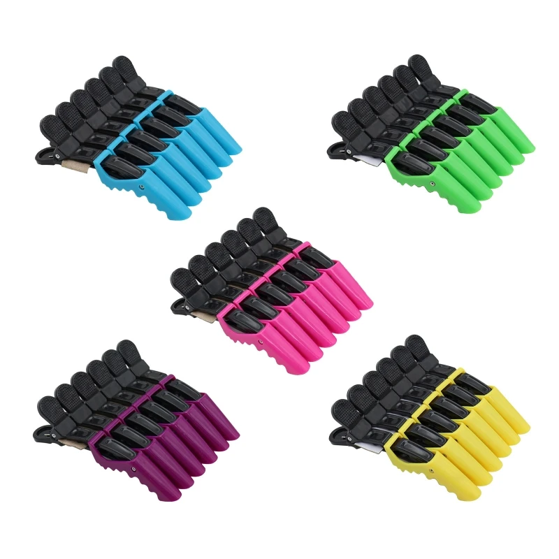 

6 PCS No-Trace Duckbill Clip for Crocodile Clip Salon Hair Styling Tools Hair Clips Hair Accessories for Salon Styling