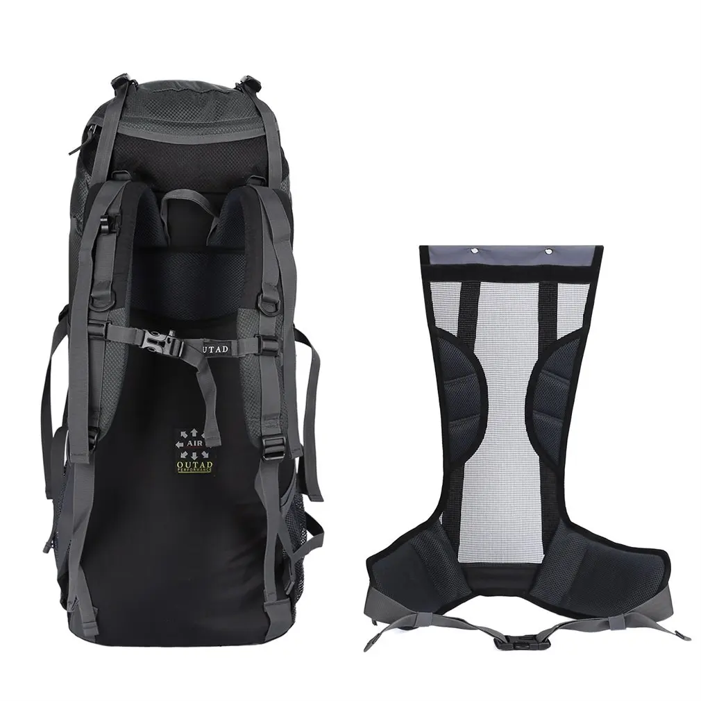 

OUTAD 55L+5L Outdoor Mountaineering Hunting Camping Hiking Backpack Bag Durable Adjustable Shoulder Straps