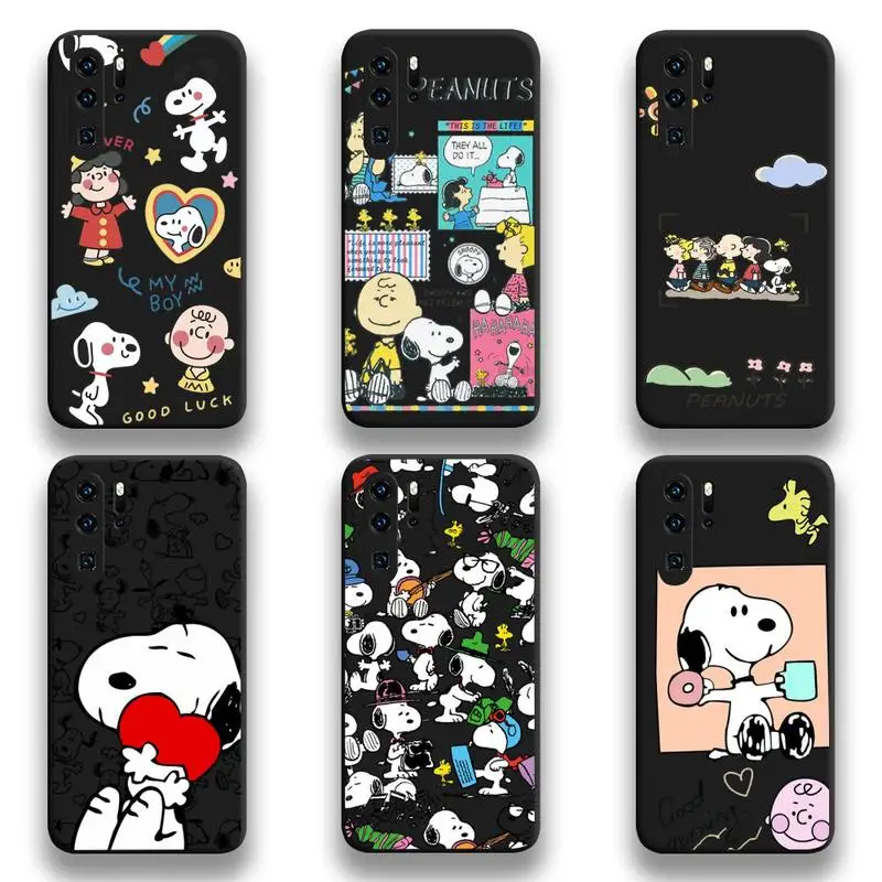 

Cute cartoon charlie brown dog Snoopy Phone Case For Huawei P20 P30 P40 lite E Pro Mate 40 30 20 Pro P Smart 2020