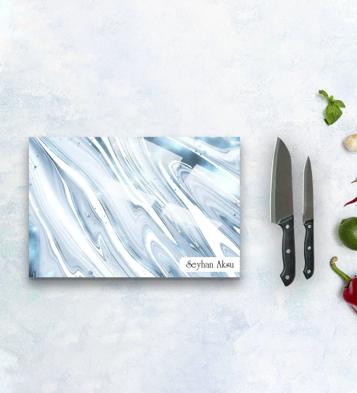 

Персонализированный лоток для резки и презентации стекла 20x30 см Модель 25