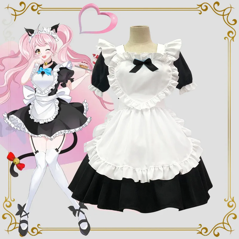 

Japanese Black Classic Maid Dress Alice Soft Girl Lolita Dress Costume Cafe Dress Anime Cosplay Sexy Clothes