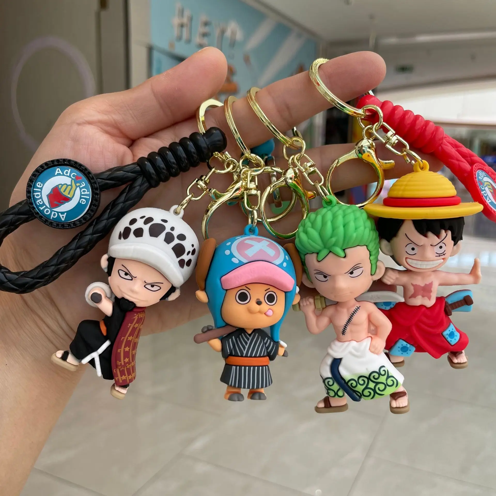 Брелки в стиле аниме ONE PIECE Luffy Zoro Chopper брелки с героями мультфильмов милая кукла
