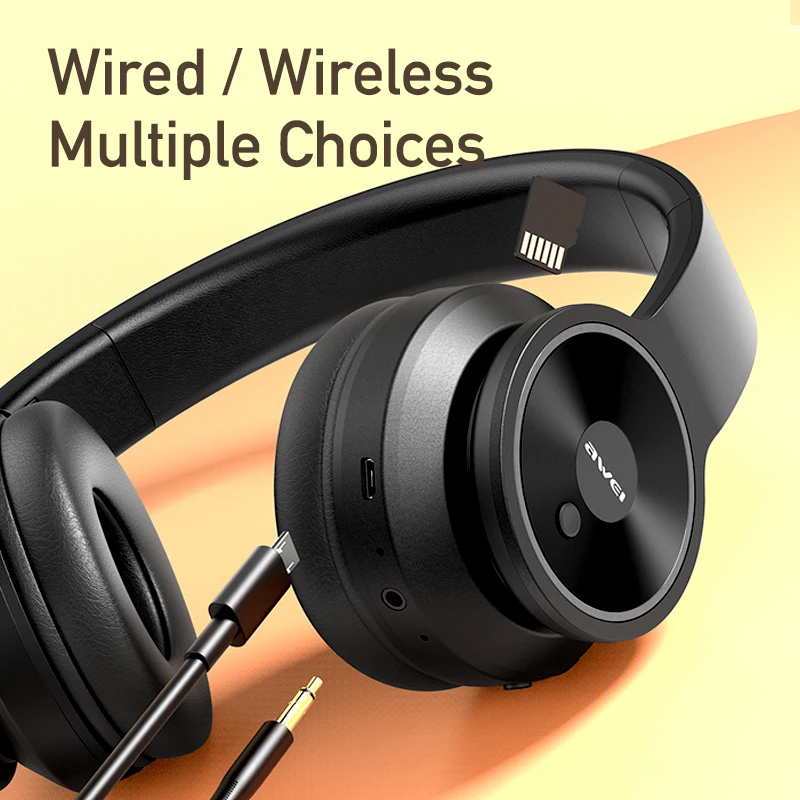 Awei A996BL беспроводные наушники V5.0 HiFi Handfree Bluetooth для игр спорта ПК |