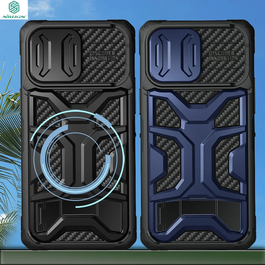 

Защитный чехол NILLKIN для камеры Iphone 14 Pro Max, Магнитный чехол Adventurer, сильная защита, ударопрочный защитный объектив