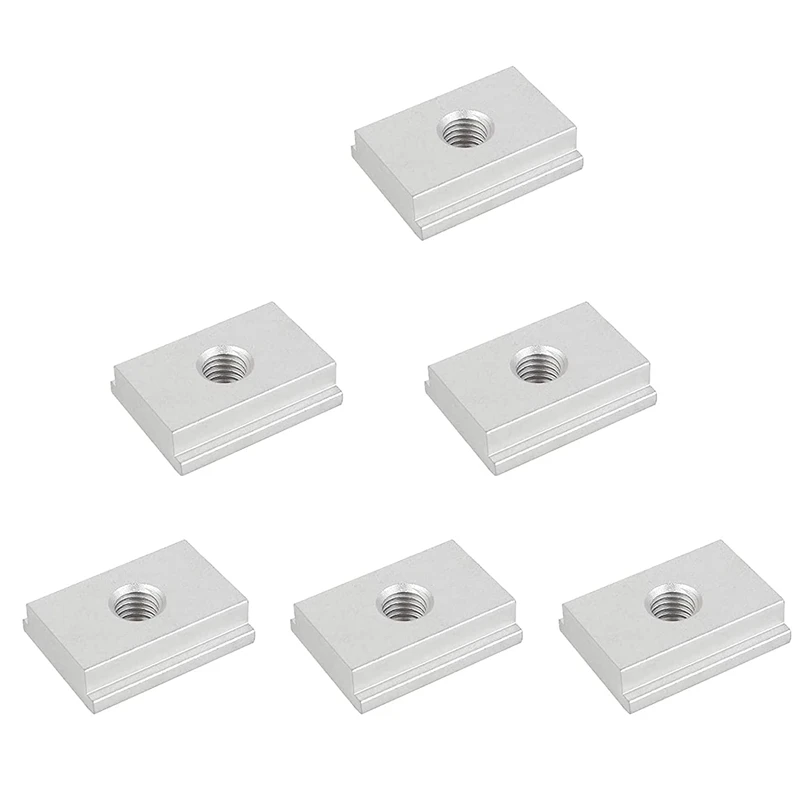 

6 Pcs T-Slot Nuts, M6 T-Rail Sliding Nuts, Aluminum Slot Nuts, Track Sliding Nuts,Furniture Slot Nuts For Slot Fastening