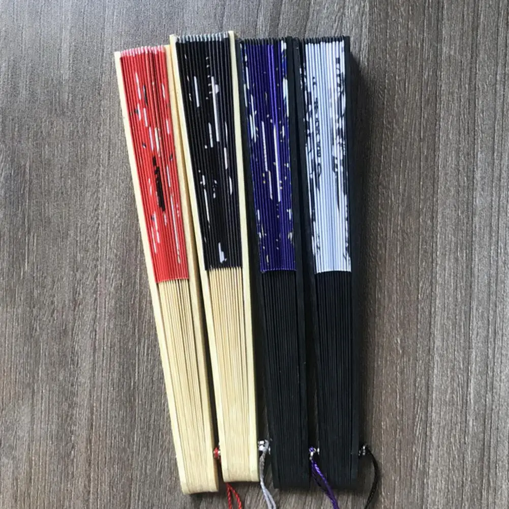 

Портативный веер с принтом птиц, Портативный Ручной Веер из бамбука с принтом птиц для танцев, представлений, летних вечеринок, фото реквизит в китайском стиле