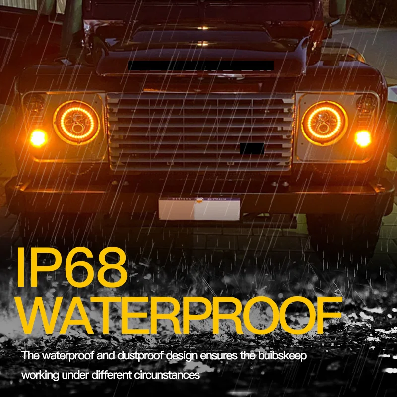 8 шт. прозрачные линзы передний и задний фонарь поворота для Land Rover 1/2/2A/3 серии