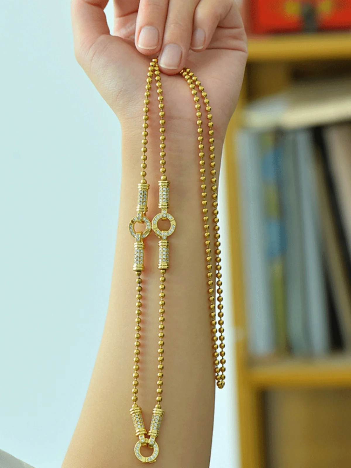 Таиландская оригинальная цепочка-амулет ожерелье-амулет цветная цепочка с