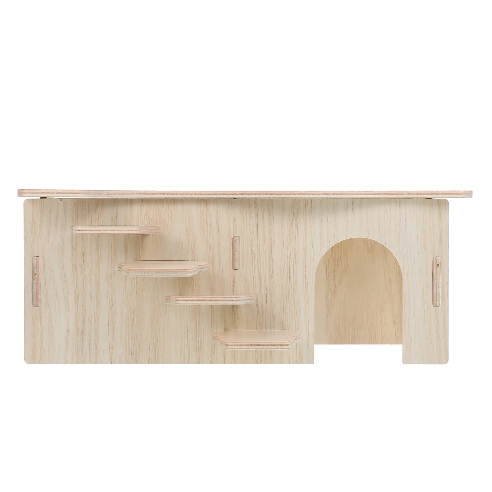 

Hamster Wooden Hideout House Small Animal Chinchilla Climbing Rat Woodladder Toyswoodland Pets Hide Hideaway Castle Playground