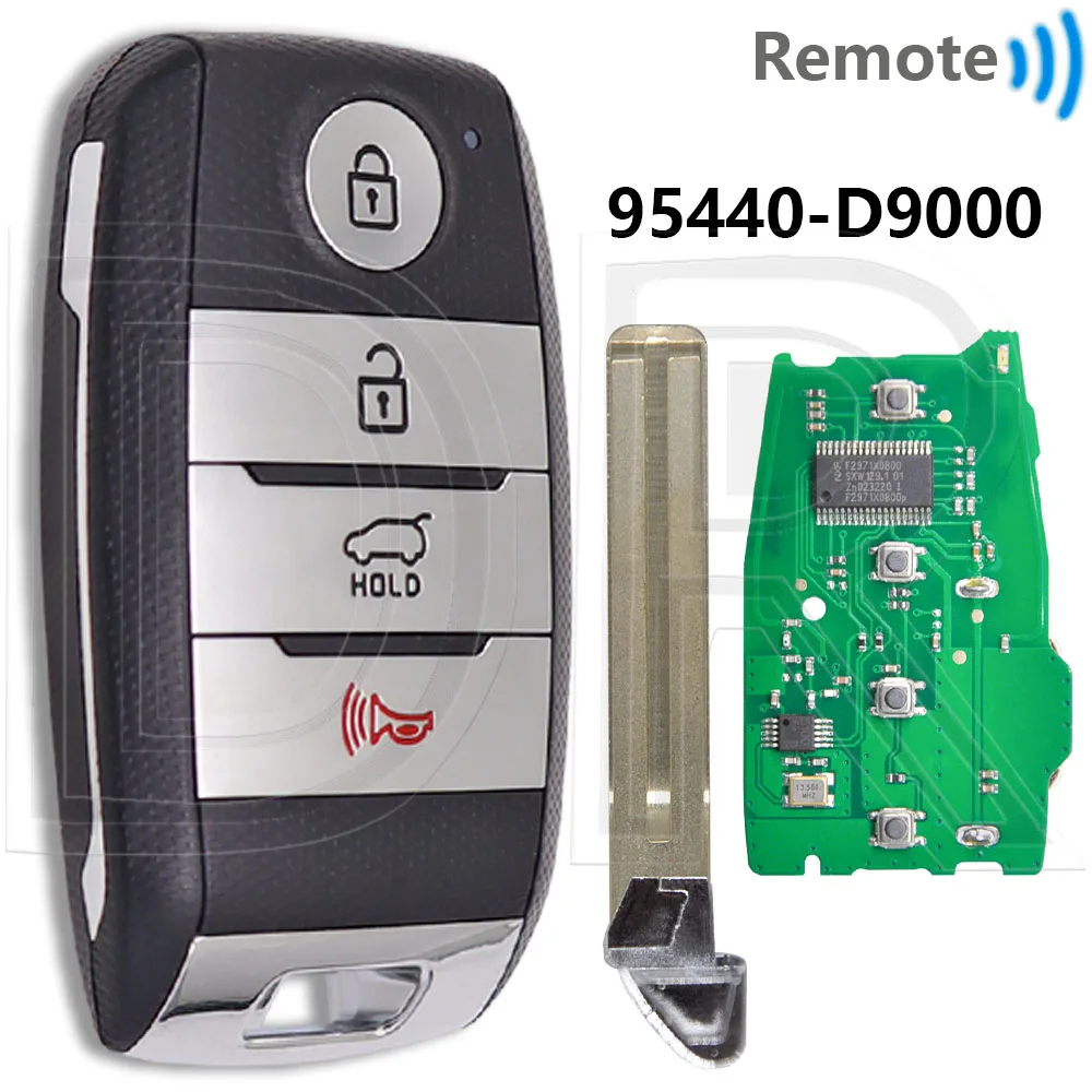 

Отличный чип ID47 433 МГц 95440-D4000/D4100/D9000/D9100/D9500/D9510 автомобильный ключ дистанционного управления для Kia Optima Sportage 2016-2020