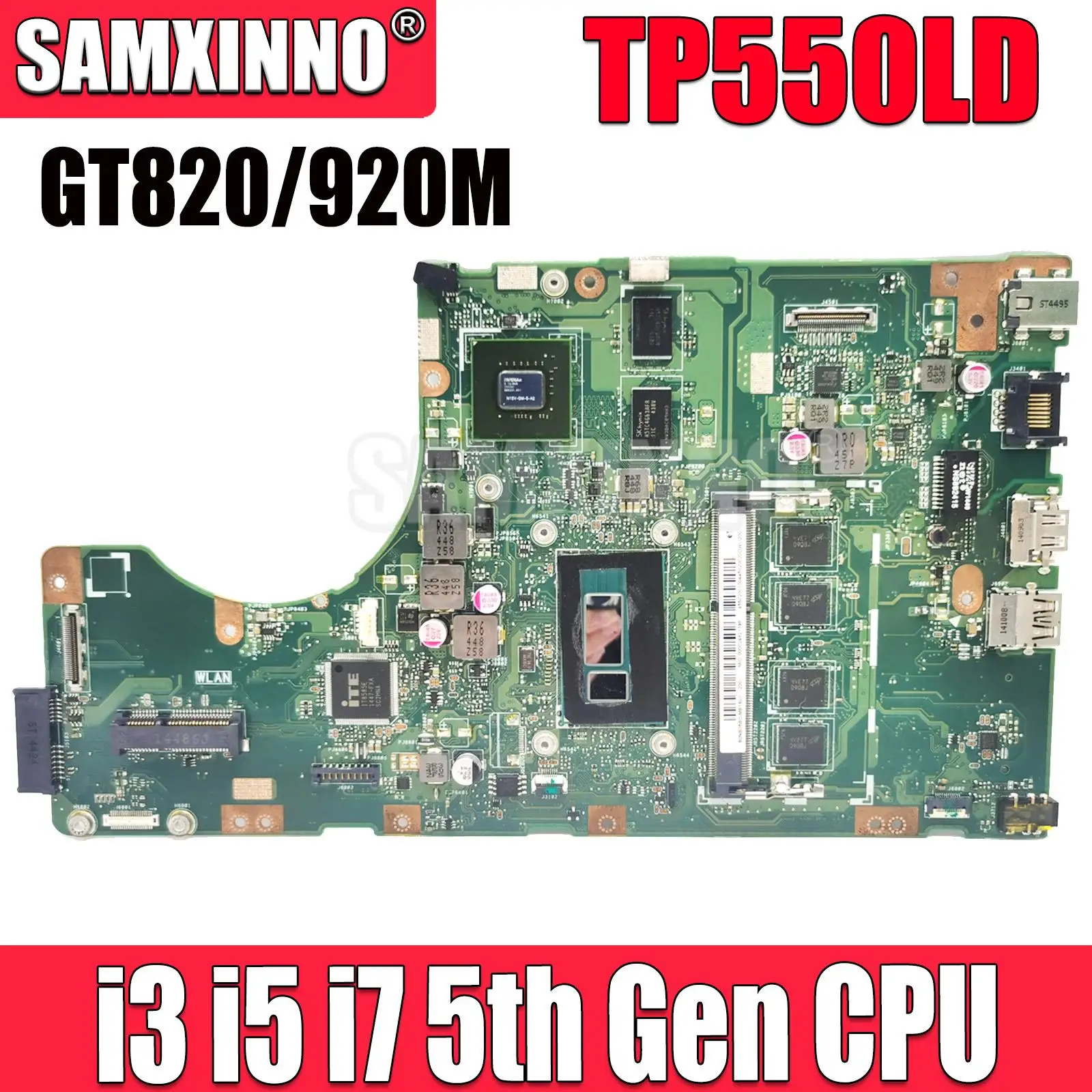 Материнская плата TP550LD для ноутбука ASUS TP550L TP550LN TP550LJ TP550LA, материнская плата I3 I5 I7 CPU GT820M GT920M 100%, хорошо работает