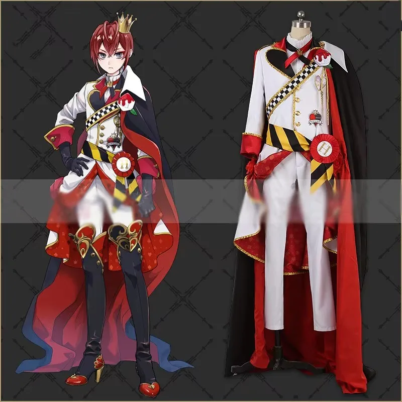 Большой размер карнавальный костюм Twisted-Wonderland HEARTSLABYUL Riddle Cater Ace Trey Deuce униформа